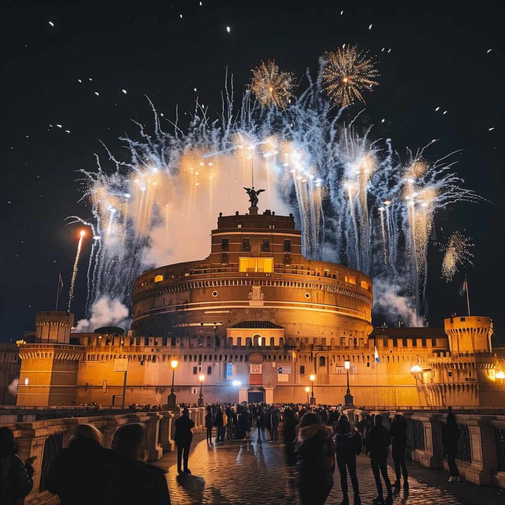 fuochi d'artificio castel sant'angelo