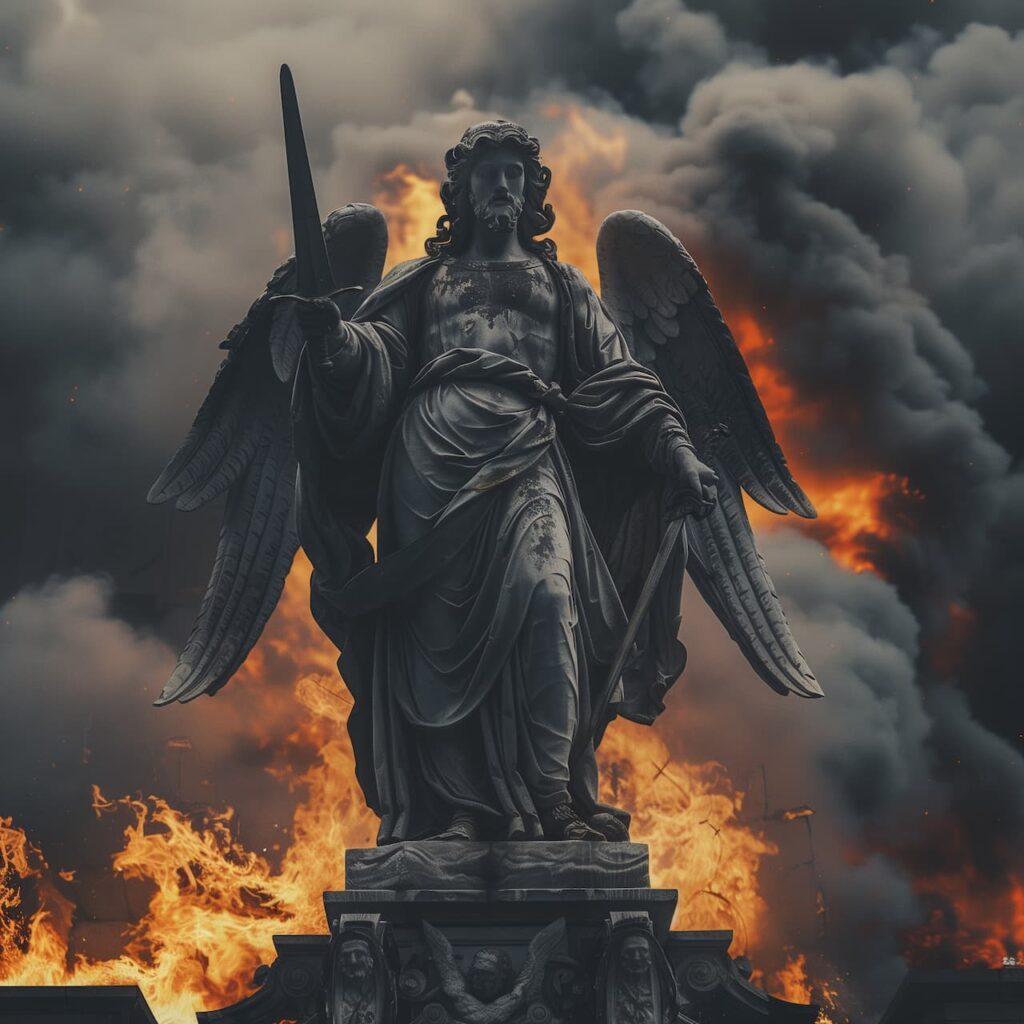 statua arcangelo michele castel sant'angelo